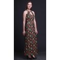 thumbnail image 4 of Bimba Ikat Ladies Sleeveless Long Print Maxi Dress with Side Slits Summer Wear-XXX-Large, 4 of 6