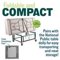 thumbnail image 4 of NPS BT3636 36x36 Pouces Table Pliante Moderne en Plastique Robuste en Gris Moucheté, 4 of 5
