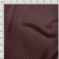thumbnail image 3 of oneOone Georgette Viscose Chocolate Brown Fabric Diamond Shape Small Sewing Material Print Fabric By The Yard 42 Inch Wide, 3 of 4