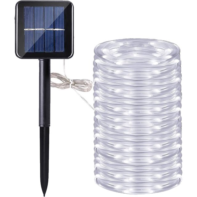 Solar Rope Lights,200 LEDs 72ft/22M Waterproof Copper Wire Lights Tube Fairy Lights Decorative Lighting for Indoor/Outdoor
