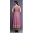 thumbnail image 4 of Bimba Rose Pâle2 Kurti Indienne Longue à Fleurs pour Femmes Tenue de Fête Imprimée Sans Manches Robe Anarkali Kurti Moyen, 4 of 6