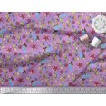 thumbnail image 2 of Soimoi Rayon Fabric Fish,Mermaid & Starfish Ocean Print Sewing Fabric Yard 42 Inch Wide, 2 of 3