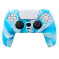 thumbnail image 1 of Blue Camo Silicone Controller Skin for PS5 DualSense - Anti-Slip Textured Grip Cover with Spray-Painted Design - Protective Gamepad Case for PlayStation 5, 1 of 1