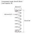 thumbnail image 3 of Unique Bargains Ressort de Compression en Acier Inoxydable 304 5mmx0.4mmx15mm Capacité de Charge 2N 30 Pcs, 3 of 5