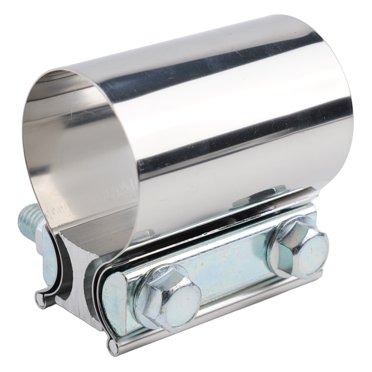Adjustable Stainless Steel DIY Exhaust Muffler Connector Sleeve Clamp 2 inch