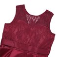 thumbnail image 3 of AAMILIFE Robe Princesse Sans Manches pour Filles en Dentelle Florale et Tulle pour Mariée, Mariage, Bal, Fête, Tenue de Cérémonie, 3 of 5
