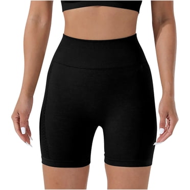 Besolor Shorts de Yoga Sans Couture pour Femmes Été Taille Haute Athlétique Course Entraînement Compression