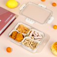 thumbnail image 2 of ALEXPRE Small Divided Serving Tray with Lid,Snackle Box, Clear, QY036-4, 2 of 6
