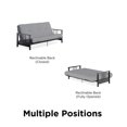 thumbnail image 4 of Harlow Full Metal Arm Futon with 6” Thermobonded High Density Polyester Fill Futon Mattress, 4 of 9