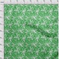 thumbnail image 3 of oneOone Rayon Green Fabric Florals Dress Material Fabric Print Fabric By The Yard 56 Inch Wide-R68, 3 of 4