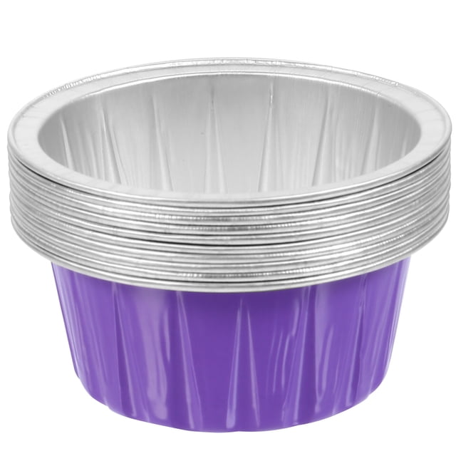 Bol de Fonte à la Cire Violette en Aluminium pour Usage Domestique avec Grande Capacité et Design Réutilisable 10 Pcs