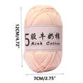 thumbnail image 3 of Clearance Tyidzon Wool Yarn for Crocheting Soft Crochet Thread Yarn, Lightweight Wool Yarn for Crochet Hand Knitting Crocheting Crafting, 3 of 6