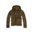 thumbnail image 1 of Classic Fitted Basic Zip Up Hoodied Sweater - Brown - 2X-Large, 1 of 1