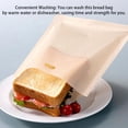 thumbnail image 2 of fastboy Toaster Bag Safe Household Kitchen Temperature Resistance Baking Accessory Non-stick Microwave Oven Bread Bags Toasting Pouch 17x19CM, 2 of 8