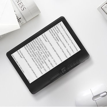 Lecteur Électronique TFT LCD Couleur 7 Po avec Écran HD 800x480, Stockage 16 Go, Bouton de Navigation Mécanique, Prise en Charge EPUB PDF TXT, avec Couvercle de Protection
