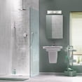 thumbnail image 4 of Globe Electric 18" 3-Light LED Chrome Vanity Light Fixture, Contemporary Style, 4 of 7