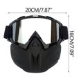 thumbnail image 5 of Snow Goggles Motorcycle Helmet Goggles Mask | Windproof Ski Goggles with Removable Face Mask for Winter Sports | Anti Fog UV Protection Lenses for Skiing Snowboarding Riding, 5 of 5