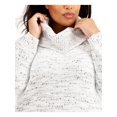 thumbnail image 3 of Calvin Klein Womens 3-Tone Pullover Sweater, Grey, Plus Size, 1X, 3 of 4