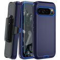thumbnail image 1 of KOMI Phone Case for Google Pixel 9 Pro XL Case with HD Screen Protector, Pixel 9 Pro XL Case Heavy Duty Durable Shockproof 2-Layer Cover for Google 9 Pro XL with Belt Clip-Dark Blue, 1 of 5