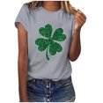 thumbnail image 4 of TopLLC St. Patrick's Day Patricks Day Chemises pour Femmes Hauts de Sarrau St Patricks Day Mode pour Dames St. Imprimé Manches Courtes Col Rond Chemise Femme Décontractée Ample, 4 of 4