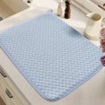 thumbnail image 2 of Blue, Style A, 38*50cm, Dish Drying Mat 20 X 15 Inch Absorbent Microfiber Dishes Drainer Mats Large Size Dish Drying For Kitchen Counter Rack Countertops, 1 microfiber dish drying mat, 2 of 9