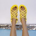 thumbnail image 1 of SMihono Sandals Womens Summer Plus Size Ladies Summer Flat Hemp Rope Set Open Toe Low-top Beach Sandals For Women Slipper On Clearance, 1 of 8