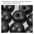 thumbnail image 5 of Unique Bargains Boutons de Boule Filetés 1.18Inch Dia M8 Thread Femelle Thermodurcissable Poignées Rondes, Noir 6 Pack, 5 of 5