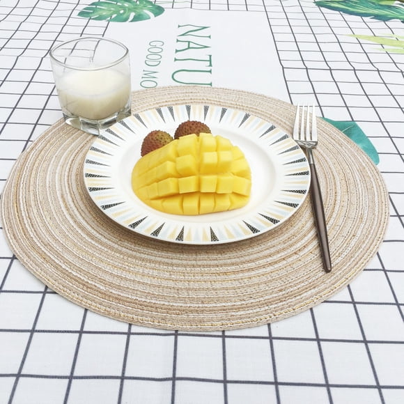 Amzcrzy Chemin de Table Napperons Ronds Napperons Cuisine Table à Dîner Coussins Chauffants 35Cm Napperons Circle Place Napperons