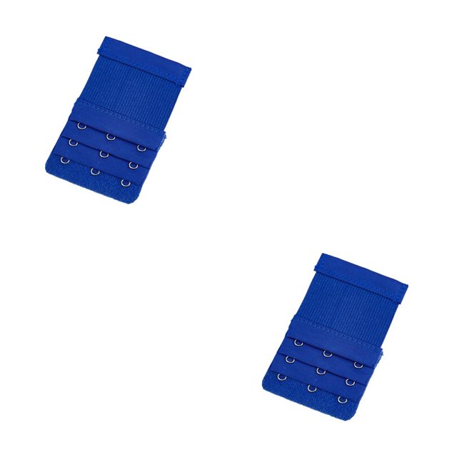 relayinert Rallonge de Bretelles de Soutien-Gorge 3 Rangées 3 Crochets Brassière Élastique Réglable Lingerie de Remplacement sous-Vêtements Bleu royal 2ensemble