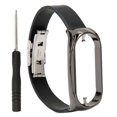 thumbnail image 2 of Bracelet en Cuir PU en Acier Inoxydable Réglable avec Boîtier de Pare-Chocs Accessoire de Remplacement de Montre Intelligente Adapté pour 7, 2 of 8