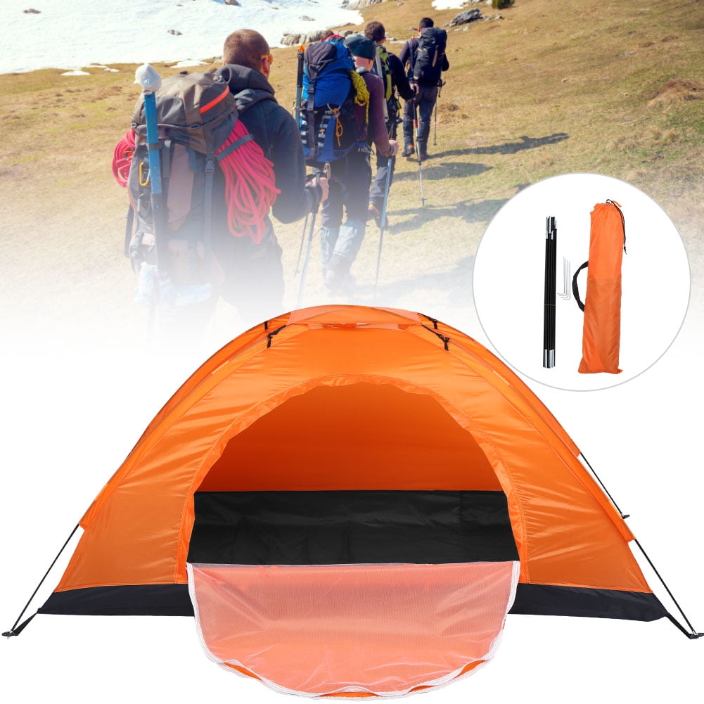 Liyjtk Single Person Personal Bivy Tent, Camping Tent For Backpacking, Outdoor Single Person Leisure Waterproof Tent For Fishing Camping Climbing[oran