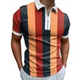 thumbnail image 2 of EGNMCR T-Shirts pour Homme Mode Personnalité Chemise Décontractée Coupe Ajustée à Manches Courtes Imprimée Col Rabattu Blouse & Chemise Cadeaux pour Hommes, 2 of 6