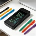 thumbnail image 1 of Portable Writing and Drawing Tablet with Clear Lock Screen, 17.5 x 9 cm Plastic Case, Reusable LCD Screen, Lightweight Art Supply Storage for Students and Kids, 1 of 6