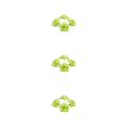 thumbnail image 3 of Decodeary 50pieces Low Maintenance Soft Texture Fabric For Albums And Decorations Realistic Appearance Fiber Wide Application Light Green 4.5cm 3Set, 3 of 6