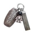thumbnail image 1 of Car Key Fob Cover Protector Wear Resistant Waterproof Soft Automotive Key Holder Gray Black, 1 of 9