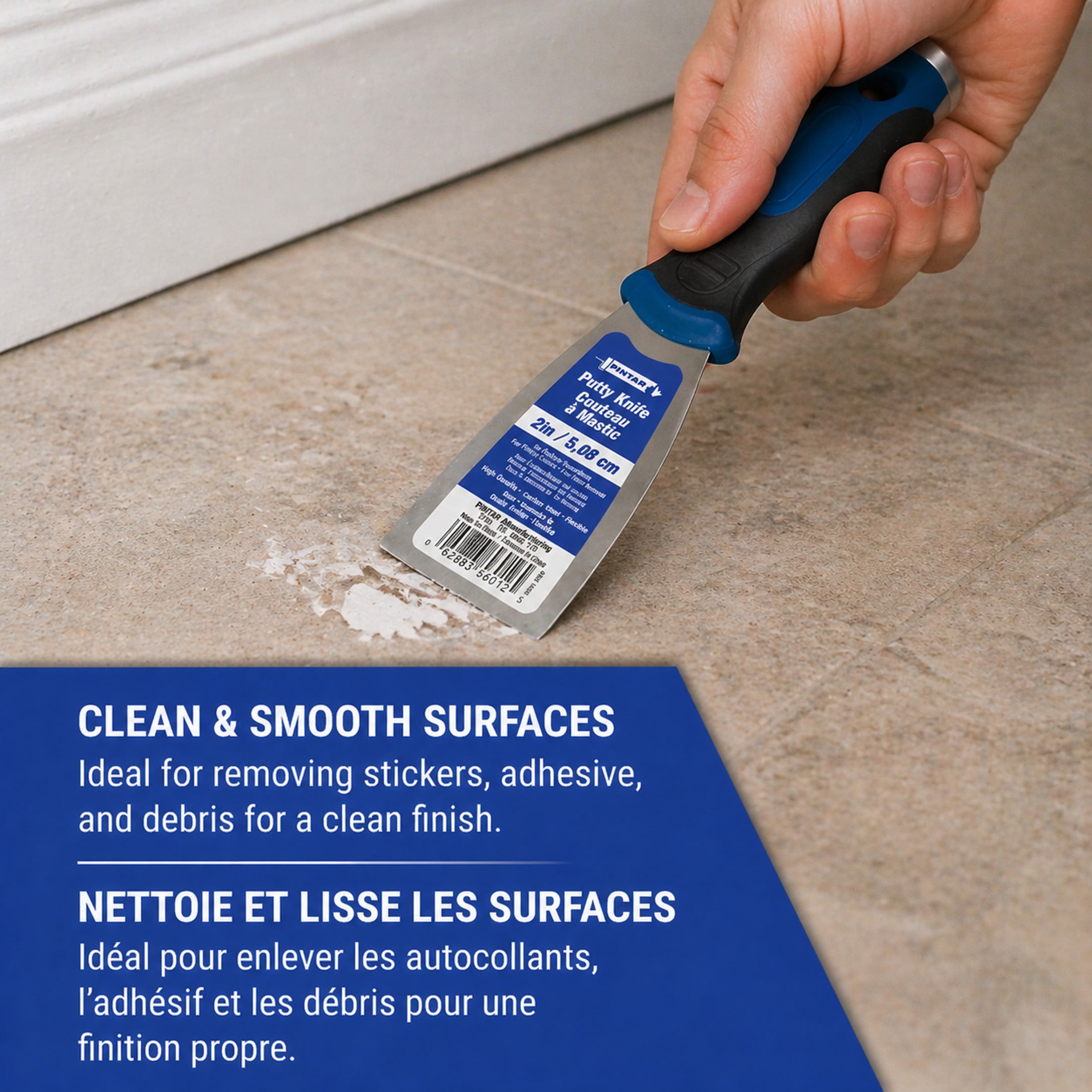 5cm Couteau á Mastic Flexible, acier galvanisé de Pintar Manufacturing Corp.