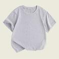 thumbnail image 2 of FAIWAD T-Shirt à Manches Courtes Col Rond pour Bébé Garçon Fille, Pull d'Été Basique, 2 of 6