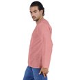 thumbnail image 4 of Atasi Kurta à Manches Longues pour Hommes en Coton Slub Uni à Col Rond Chemise Ethnique-6272, 4 of 7