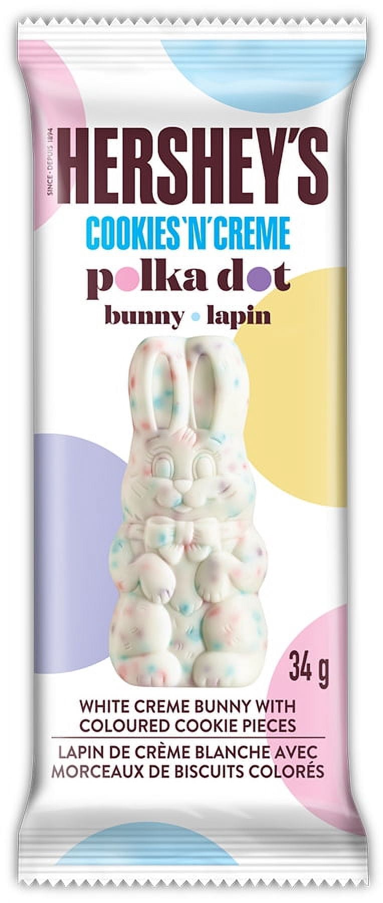 Hershey's Cookies 'n' Crème Polka Dot Bunny 34g - Walmart.ca