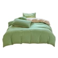 thumbnail image 2 of Bedding Duvet Cover Sets,4pc Bedding Duvet Cover Sets,Comfy Simple Style Soft Breathable Textured Durable Linen Feel Bedding for All Seasons Queen Size,Solid Bed Sheet Duvet Cover and Pillowcases, 2 of 9