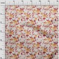 thumbnail image 3 of oneOone Velvet Dark Peach Fabric Florals Craft Projects Decor Fabric Printed By The Yard 58 Inch Wide, 3 of 4