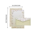 thumbnail image 3 of Fasiaou 9 PCS Stationery Set with Envelopes,6 Writing Paper+3 Envelopes,Cute Lined Stationery Paper for Writing Letters Invitations Poem Office School Supplies, 3 of 5