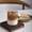 Clair37865, variante sur Tasse en Verre à Double Couche avec Rayures Verticales, Tasse à Boisson pour Thé Café Lait Isolée en Borosilicate Élevé, Résistante à la Chaleur pour Boissons Chaudes et Froides, Prise Ergonomique, 7.5x7.5x8cm/8x8x12cm, Transparente