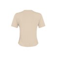 thumbnail image 4 of Wangsaura Womens Crewneck Short Sleeve Ribbed T-Shirt Slim Fit Tops Solid Basic Tee, 4 of 7
