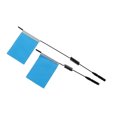 thumbnail image 3 of Drapeaux de Signaux pour Voitures Miniatures avec Poteau et Non Bricolage Modification Pièces Remplaçables Accessoire Automobile Remplacement pour WPL Bleu 2 Pcs/ensemble, 3 of 8