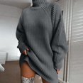 thumbnail image 2 of 2025 Chandail Raglan Mi-Long pour Femmes Chandail d'Automne Chandails pour Hommes Chandail à Manches Chandail Uni Chandails Surdimensionnés pour Femmes Chandail à Col Roulé Grande Taille, 2 of 5