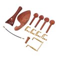 thumbnail image 1 of Ensemble de Repose-Pieds, Pièces de Violon 4/4 en Bois de Rose Résistant à l'Usure avec Vis pour Entretien des Instruments à Cordes, 1 of 8