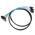 thumbnail image 3 of SAT Ato SATA Cable,Mini SAS Cable 4 SA Sto SATA Cable Hard Drive Data Cable Masterfully Created, 3 of 14