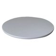 thumbnail image 1 of Nappe Ronde Lavable à l'Eau, Housse de Table, Nappe en Vinyle avec Dos, Fête, Gris, 1 of 7