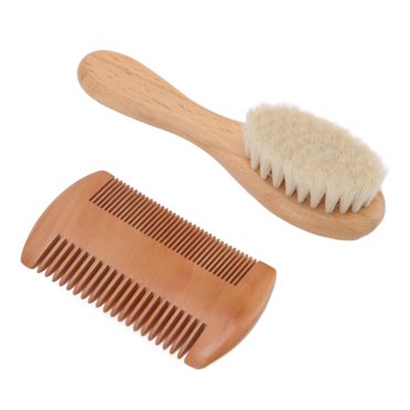 Newborn Hairbrush, Soft Baby Hair Brush Double Sides Comb For Infant